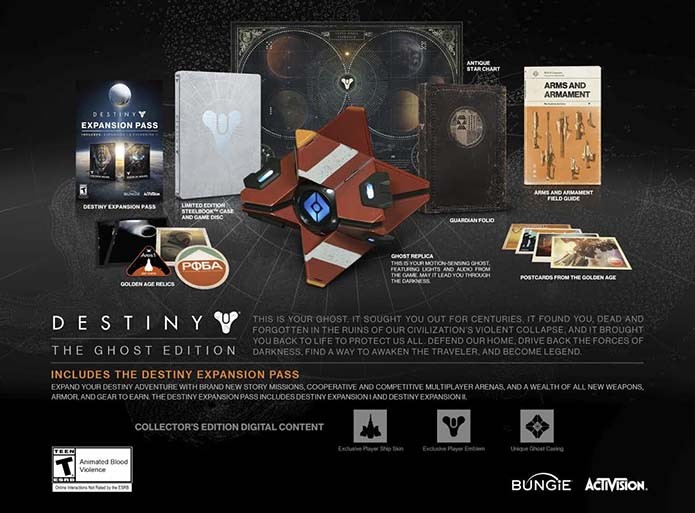Destiny tem réplica de Ghost na edição de colecionador para Xbox One (Foto: Divulgação/Bungie)