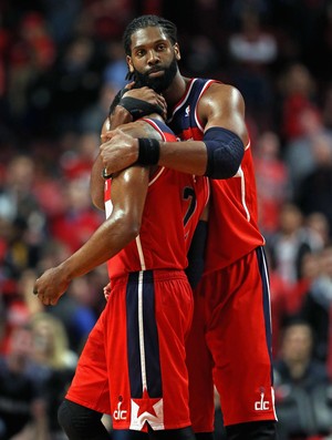 Nenê e John Wall, Washington Wizards, NBA (Foto: Getty Images)