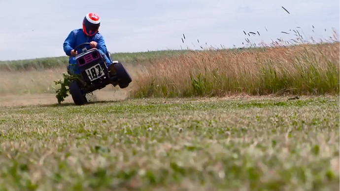 Anthony Davidson corrida de cortador de grama GP da Inglaterra