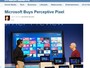 Microsoft anuncia a compra da empresa Perceptive Pixel