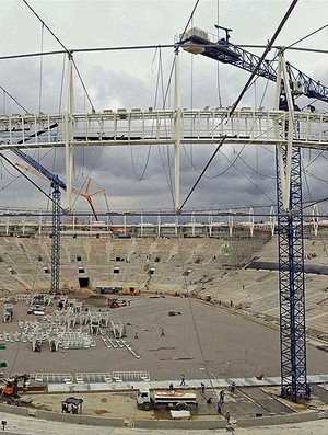 Obras estádio Maracanã copa 2014 (Foto: Arena)