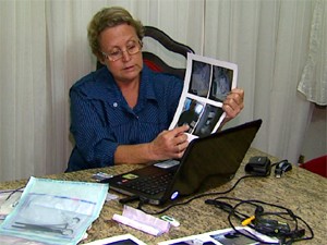 Enfermeira mostra fotos de supostas irregularidades em Centro Médico (Foto: Reprodução/EPTV) Enfermeira mostra fotos de supostas irregularidades em Centro Médico (Foto: Reprodução/EPTV)