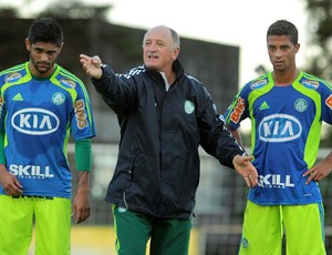 Luan Felipão Scolari Ricardo Bueno treino Palmeiras (Foto: Léo Pinheiro / Futura Press)