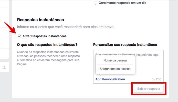 Como Configurar Uma Resposta Autom Tica Em P Ginas Do Facebook Dicas