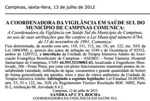Diario Oficial Campinas Sp 2012