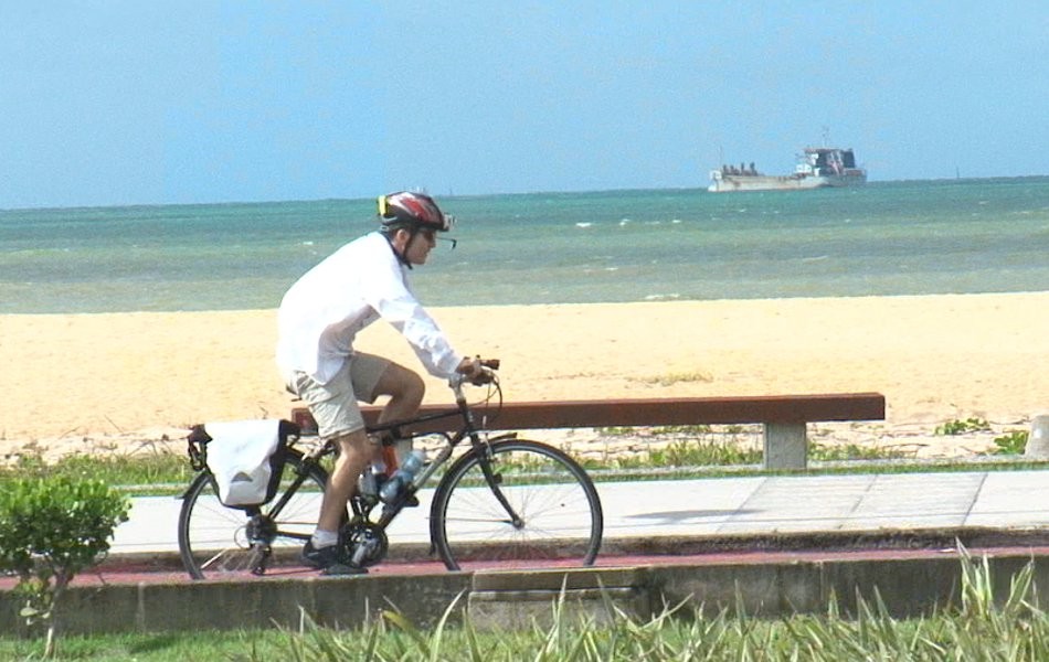 Rota alternativa de bicicleta (Foto: TV Gazeta (reprodução))