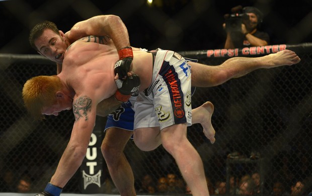 Jake Shields x Ed Herman UFC 150 (Foto: Associated Press AP)