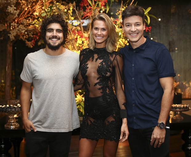 Caio Castro, Renata Kuerten e Rodrigo Faro (Foto: Manuela SCarpa e Rafael Cusato/Brazil News)