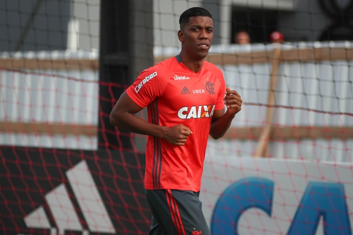 Orlando Berrío já treinou no Ninho do Urubu (Foto: Gilvan de Souza)