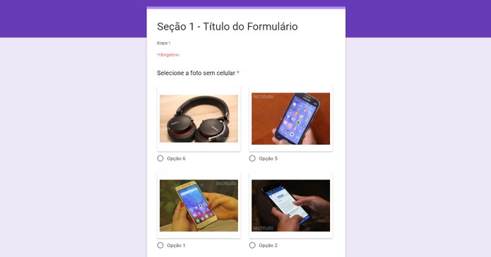 Veja como criar uma verificação se segurança com fotos no Formulário do Google (Foto: Reprodução/Barbara Mannara)