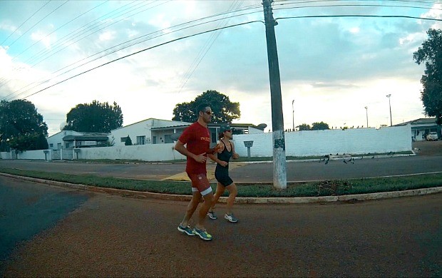 Karina Quadros mostra reta final de treinos para 'Eu Triatleta' (Foto: Globo Esporte)