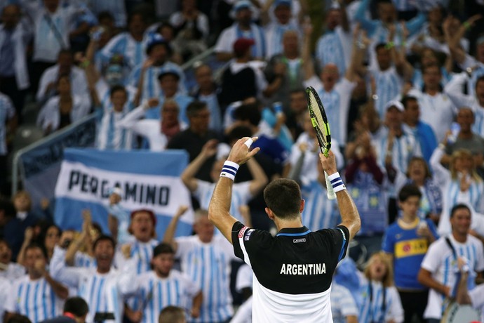 Delbonis levanta a torcida argentina na final da Copa Davis (Foto: Reuters)