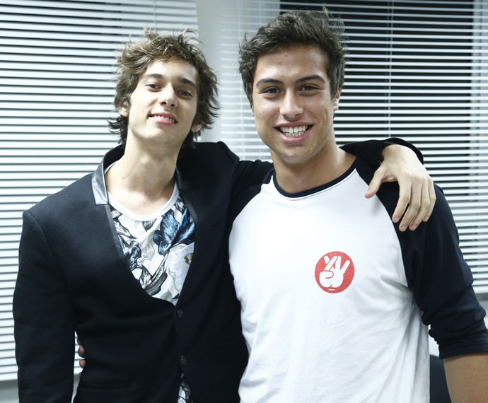 Guilherme Hamacek e Francisco Vitti foram os convidados de hoje (Foto: Raphael Dias / Gshow)