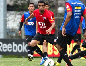 maicon são paulo treino (Foto: Luis Pires / VipComm)