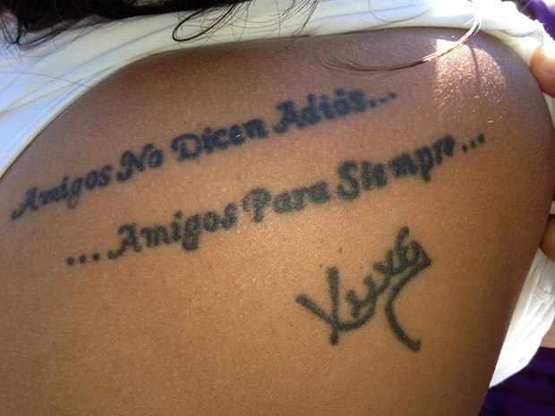 Tatuagem de fã argentina (Foto: reprodução/facebook)