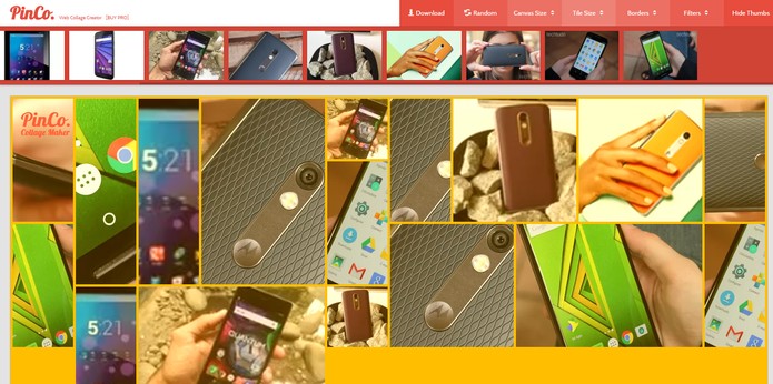 PinCo Collage Maker permite fazer colagens de fotos para postar no Pinterest (Foto: Reprodução/Barbara Mannara)