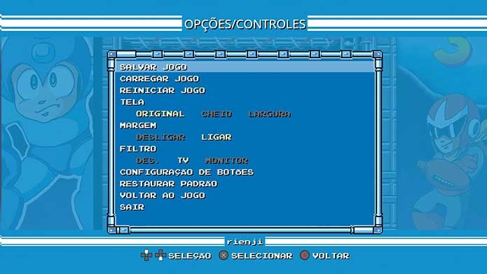 Mega Man Legacy Collection traz a possibilidade de salvar e algumas modificações (Foto: Reprodução/Felipe Vinha)