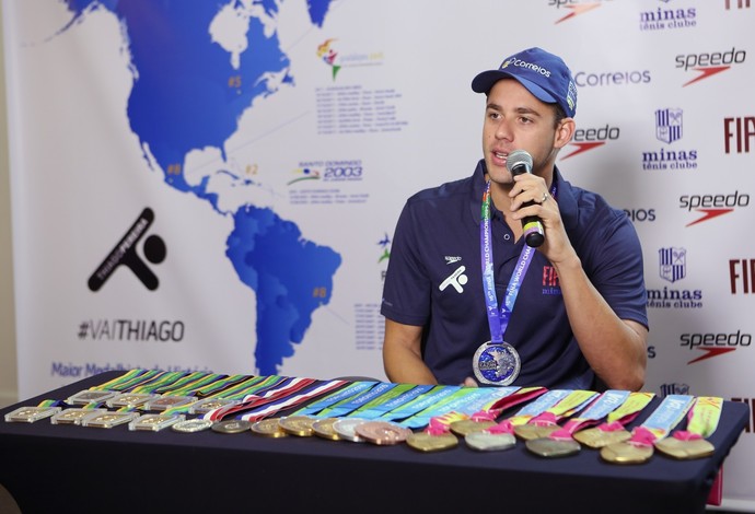 Thiago Pereira afirmou que não sentirá tanta pressão nas Olimpíadas (Foto: Orlando Bento/Minas)