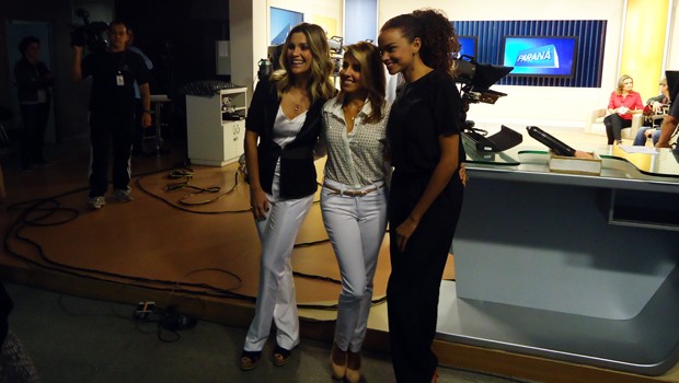 Flávia Alessandra, Lucy Ramos e Paula Pereira (Foto: Divulgação/RPC TV)