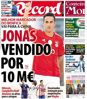 Jonas capa jornal (Foto: Reprodução)