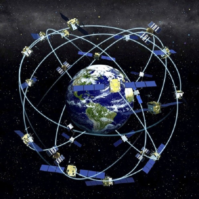 Triangulação de satélites (Foto: Reprodução) Triangulação de satélites (Foto: Reprodução)