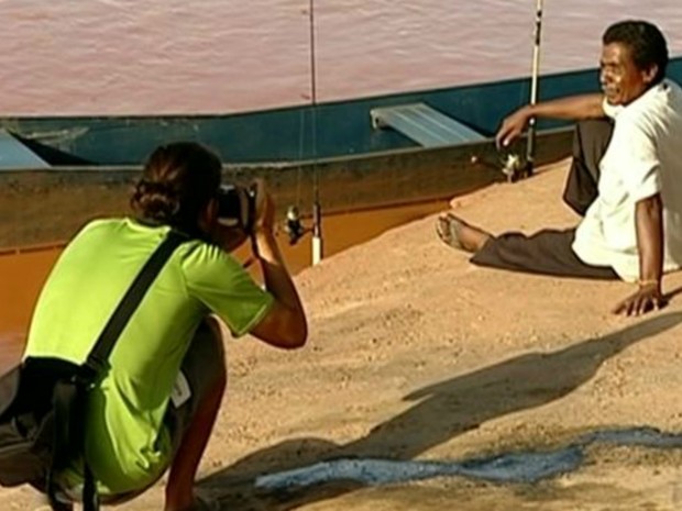 Andrès vai percorrer o Rio Doce de bicicleta, em Colatina  (Foto: Reprodução / TV Gazeta)