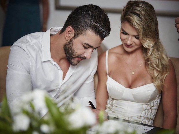 Gusttavo Lima e Andressa Suita se casam em Goiânia (Foto: João Augusto/ Michelle Barzotto/ Divulgação)