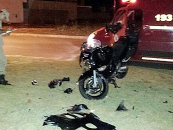 Motociclista de 42 anos morreu em Lucas do Rio Verde. (Foto: Bombeiros/Lucas do Rio Verde-MT)