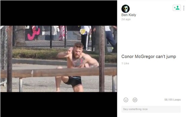 Conor McGregor não consegue pular