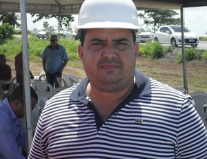 Rodrigo Monteiro, engenheiro responsável pela obra do Ninho do Galo (Foto: Denison Roma / Globoesporte.com)