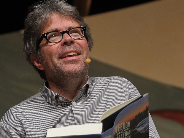 6 de julho - O americano Jonathan Franzen, considerado um dos principais escritores da literatura dos EUA na atualidade, participa de mesa da Flip (Foto: Flavio Moraes/G1) 6 de julho - O americano Jonathan Franzen, considerado um dos principais escritores da literatura dos EUA na atualidade, participa de mesa da Flip (Foto: Flavio Moraes/G1)