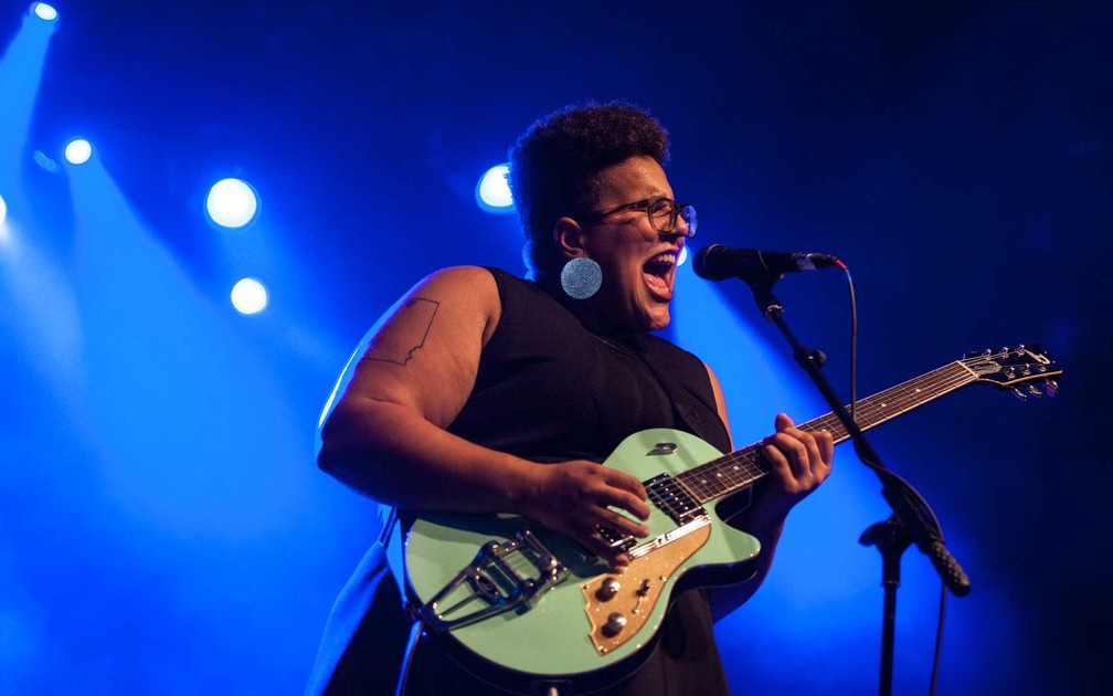 Alabama Shakes tca em São Paulo durante turnê em 2016 (Foto: Marcelo Brandt/G1)