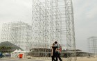 Obras de palcos estão em ritmo acelerado (Tânia Rego/ABr)
