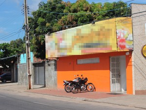 Autoescola assaltada em Teresina (Foto: Fernando Brito/G1)