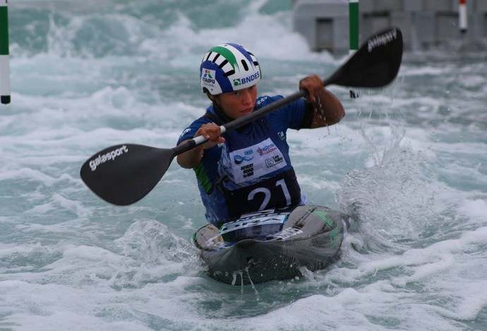 Ana Sátila consegue vaga na semifinal do Mundial no K1 (Foto: Canoagem Brasileira) Ana Sátila consegue vaga na semifinal do Mundial no K1 (Foto: Canoagem Brasileira)