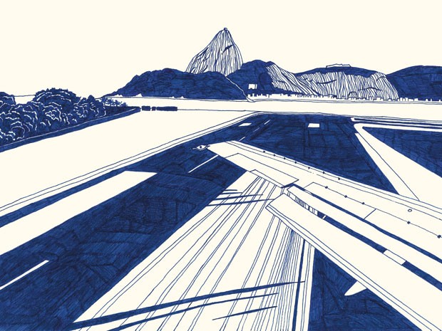 Paulo Mariotti desenha cenas e cenários do Rio (Foto: Paulo Mariotti / Divulgação)