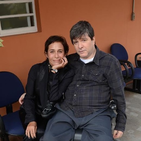Andréa Beltrão e Marcelo Rubens Paiva (Foto: Eliana Rodrigues)