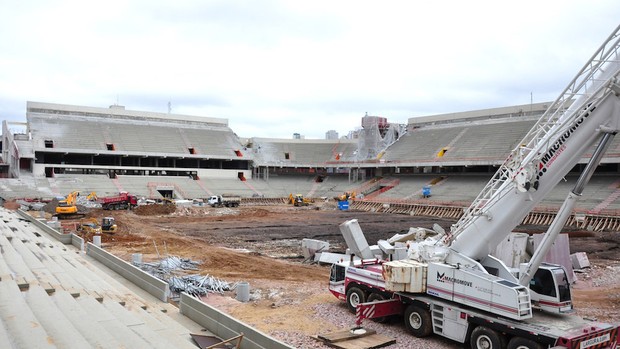 Obras Arena da Baixada (Foto: Divulgação / Site Oficial)