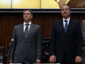 Eduardo Campos participou de evento para receber título de cidadão honorário de Belo Horizonte (Foto: Pedro Triginelli/ G1)