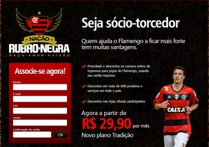 Programa Sócio-torcedor Flamengo (Foto: Reprodução)