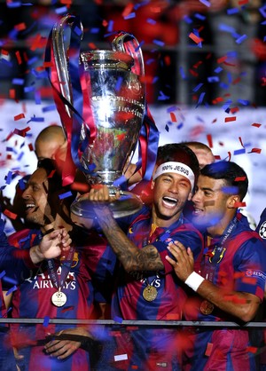 neymar comemoração champions  Barcelona  x Juventus  (Foto: Getty Images)