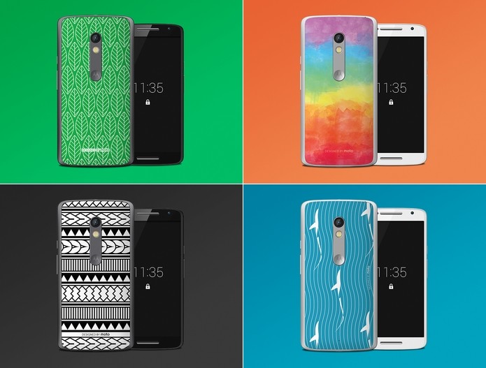 Capinhas serão vendidas a partir de novembro (Foto: Divulgação/Motorola)