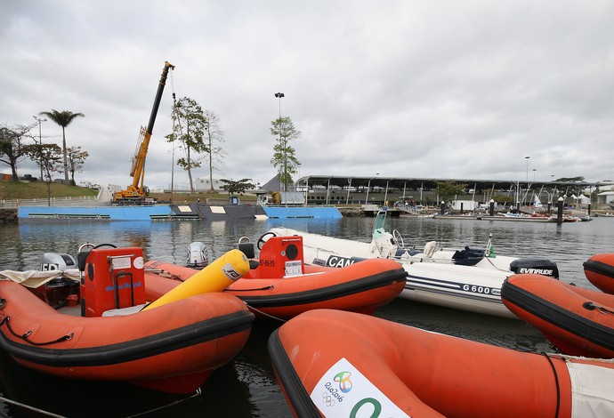 Rampa da Marina da Glória passa por reparos neste domingo (Foto: Buda Mendes / Getty Images)