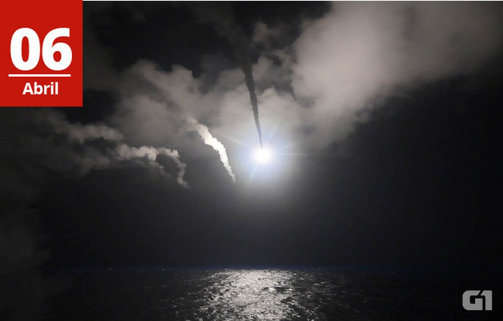  (Foto: Ford Williams/Marinha dos EUA/Reuters - Arte/G1)