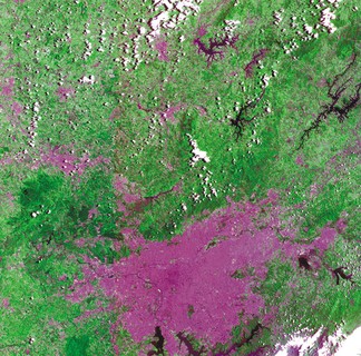 São Paulo em linda imagem via satélite