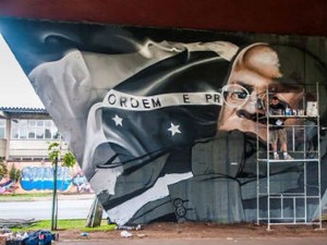 Bolacha precisou de uma semana para concluir o trabalho em homenagem a Joaquim Barbosa (Foto: Priscilla Fiedler Fotografia/ Divulgação)