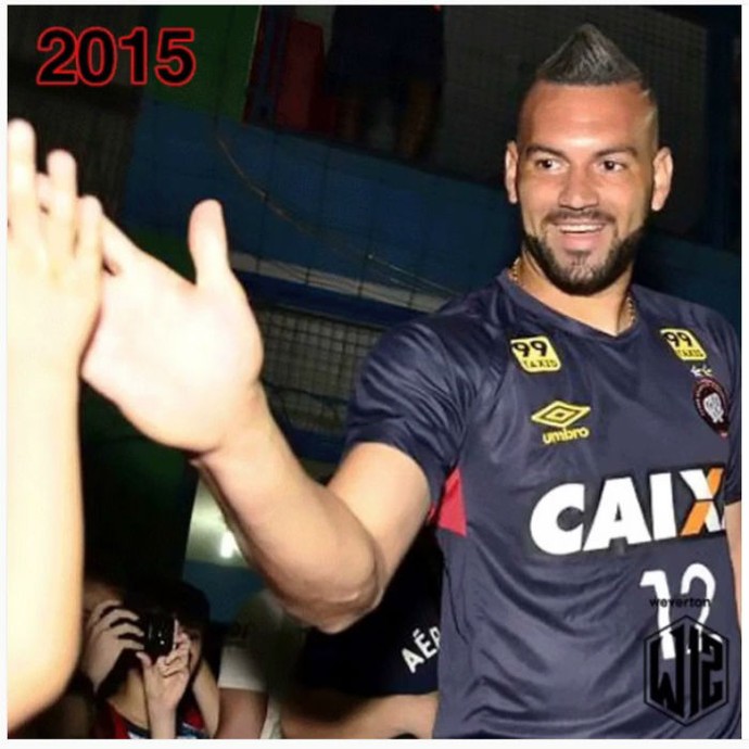 Goleiro Weverton do Atlético-PR 2015 (Foto: Reprodução/Instagram)