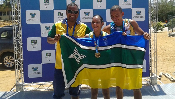 Pamela, conquistou medalha de ouro no 1.500 metros (Foto: Divulgação/Sedel)