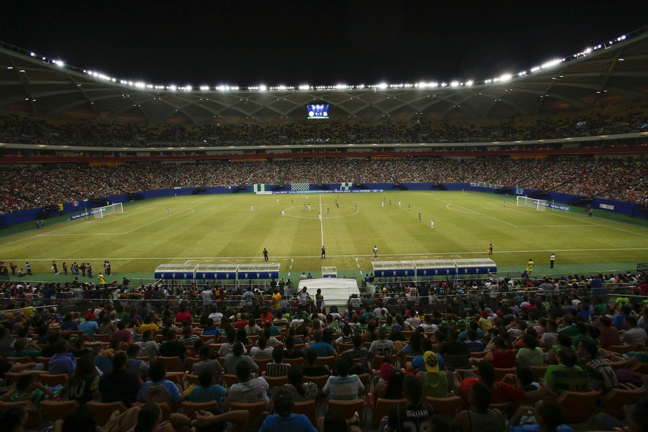 Futebol feminino é responsável por 82% do público da Arena da Amazônia