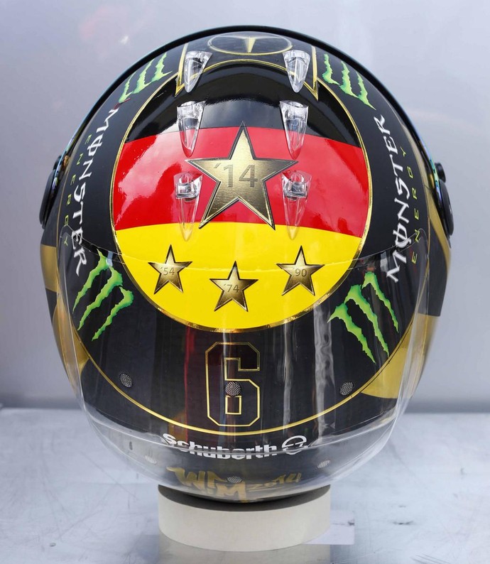 Novo capacete de Nico Rosberg para GP da Alemanha (Foto: Reprodução/Twitter)